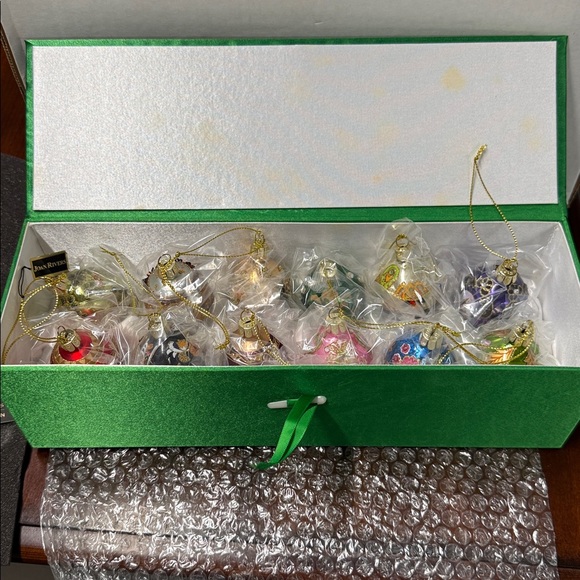 Joan Rivers Set/12 Mini Russian Inspired Egg Ornaments - Picture 1 of 13